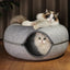 Donut-túnel interactivo para gatos gris