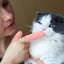 Cepillo de dientes de dos dedos para gato suave