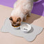 Alfombrilla de silicona para comedero de gato práctico