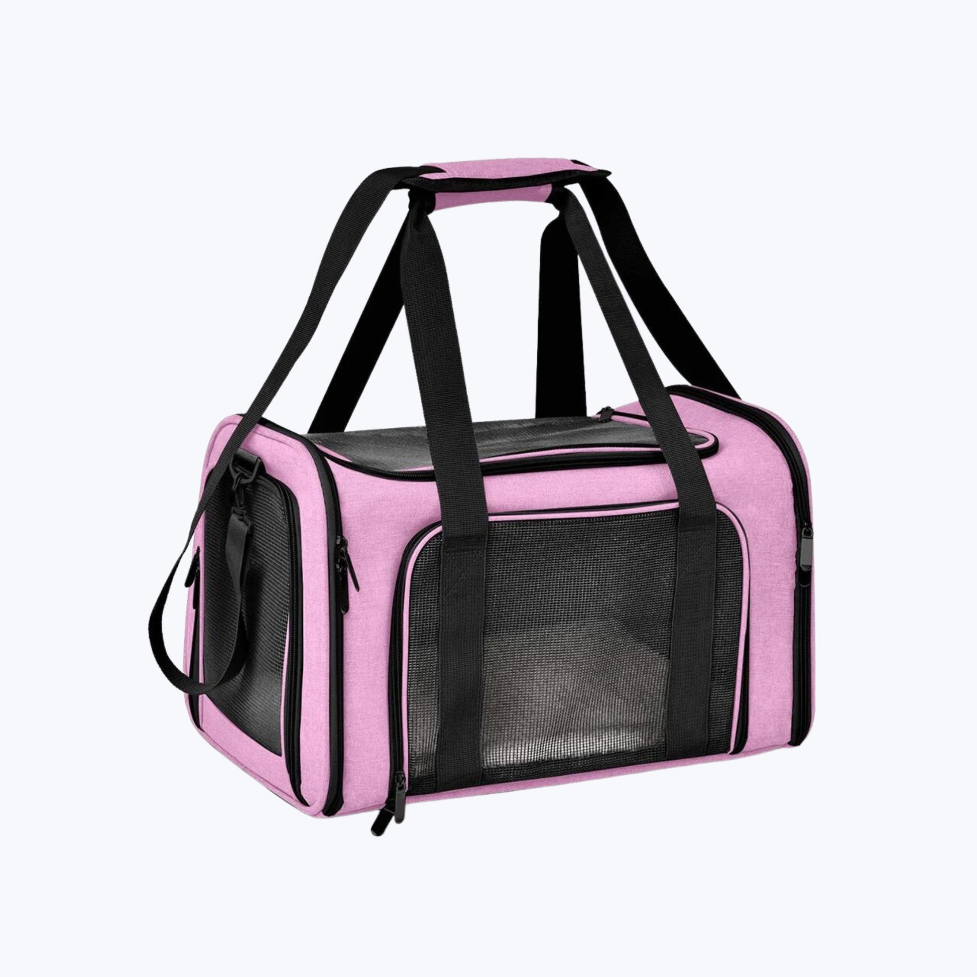 Bolsa de transporte para gato rosa