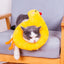 Collar de algodón con formas para gato pato amarillo