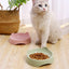 Cuenco de comida para gatos con orejas bonito