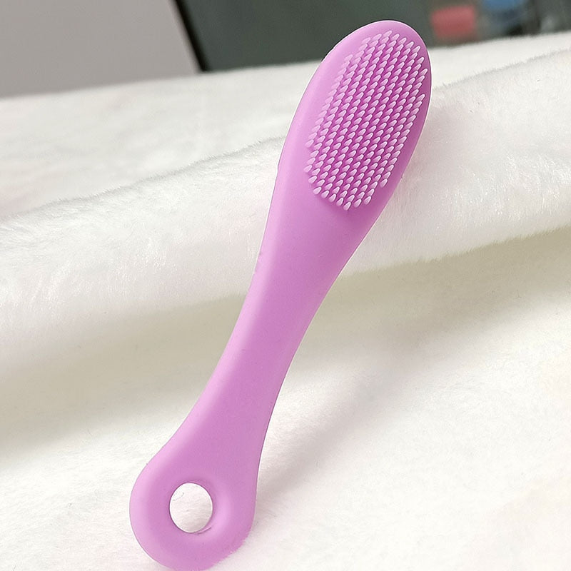 Cepillo de dientes de dedo para gato violeta
