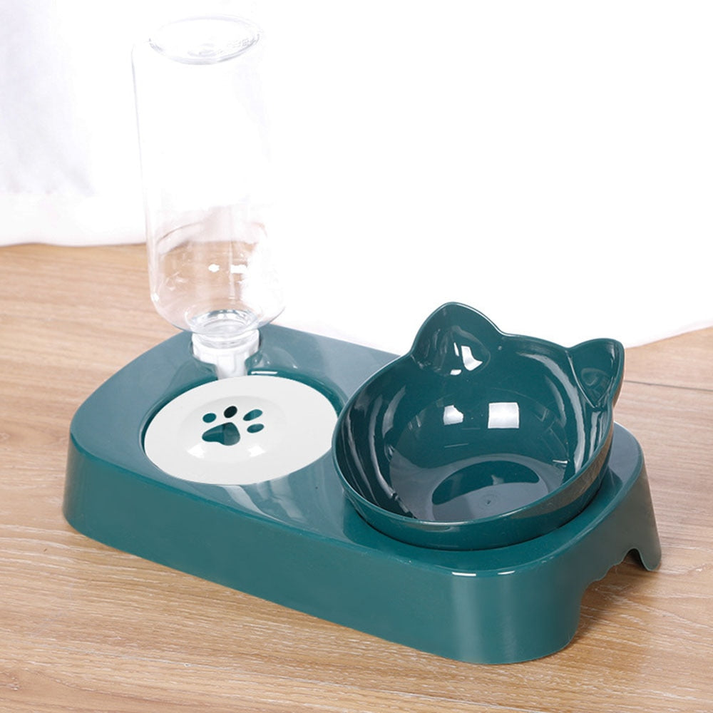 Cuenco automático para gatos verde