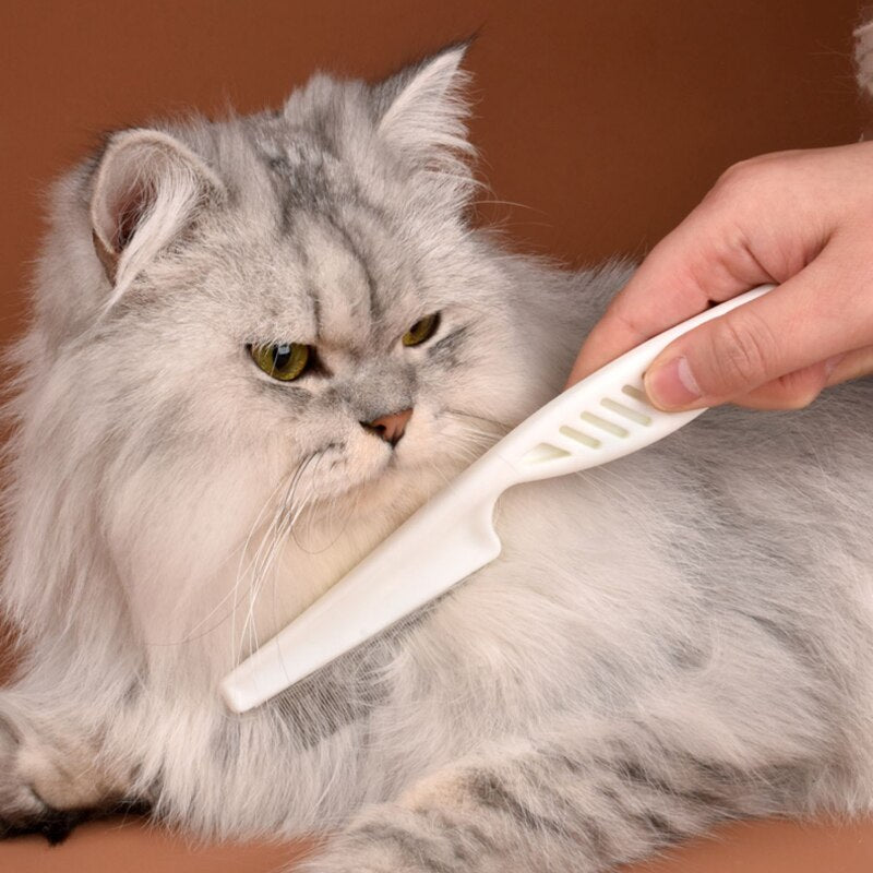 cepillo de depilación antipulgas para gatos suave