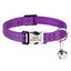 Collar de gato con estampado personalizado purpura
