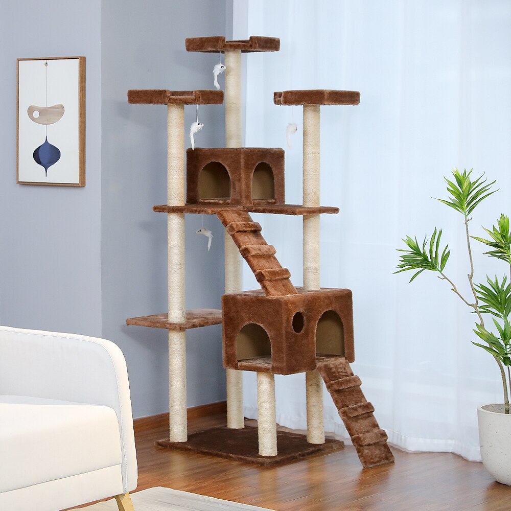 Torre de árbol condominio para gatos elegante