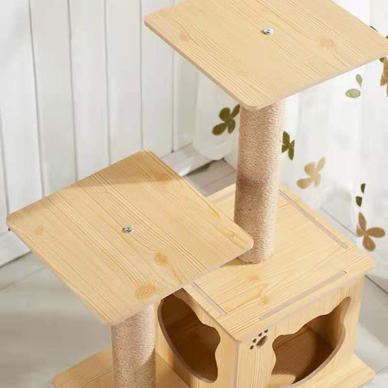 Torre de rascado para gato de juguete resistente