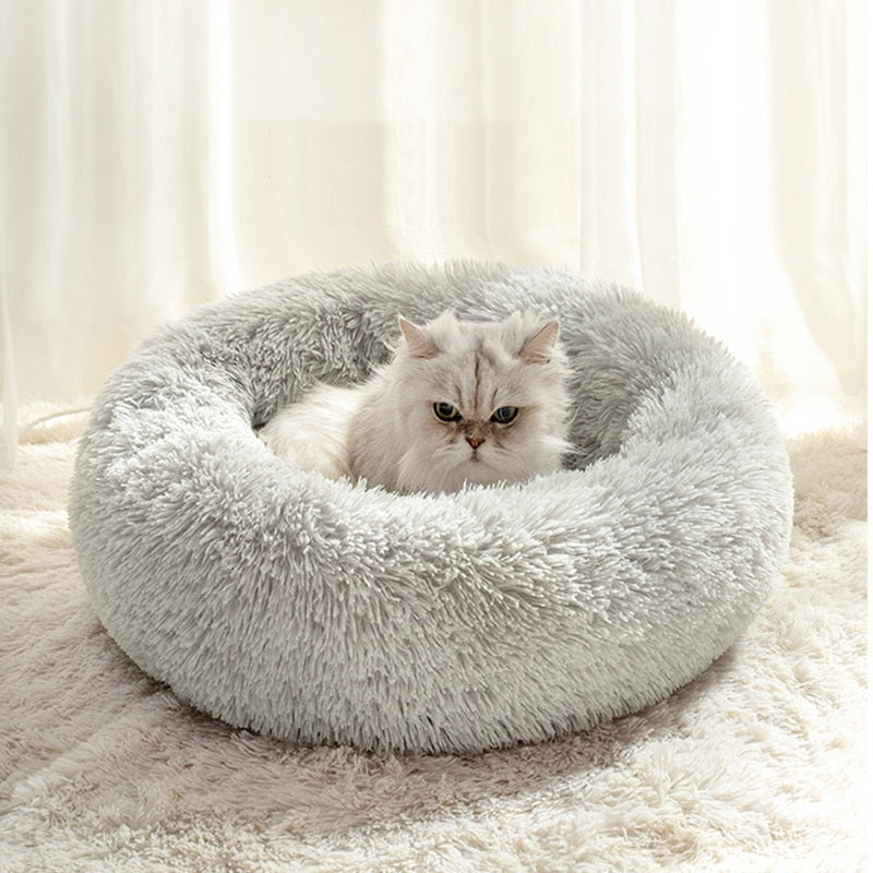 Alfombrilla redonda para gatos cómoda